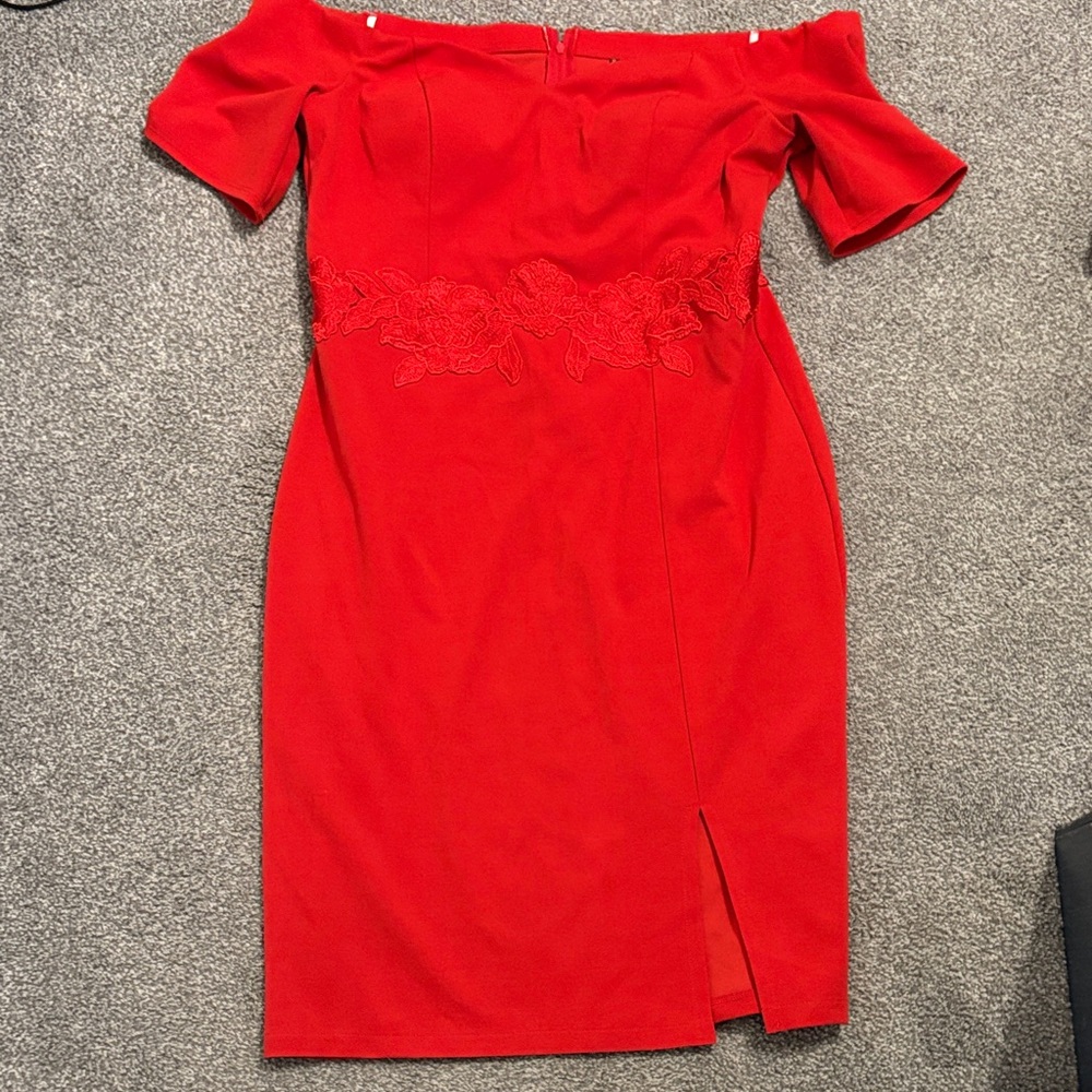 Strapless Red Dress